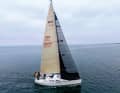 A peine visible, mais efficace : ici, le bateau sous pleine ...