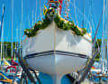 Great moment: launching of a newly acquired yacht