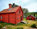 Discover culture: Traditional log cabin in the Kastelholm open-air museum