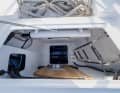 The sail load in the bow is low. All stowage spaces are equipped with ladders as boarding aids