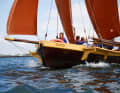 Le canonnier "Corsør" peut être utilisé à la voile ou à l'aviron.