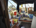 A lot of provisions are needed for the long crossings. Stowing them on the Monsun 31 is a challenge