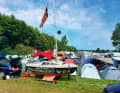 Stranded on the campsite This summer, festival participant Peter Marquardt's little Kimmkieler was an unusual accommodation even for the Wacken Open Air and the secret star there.