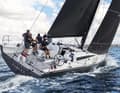 The almost V-shaped frame at the stern, the hard-set chines and the concave moulded hull sides characterise the look.