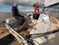The cockpit is relatively small, which greatly favours effective operation single-handed or in pairs due to the short distances. The coaming is designed for comfortable seating for the helmsman.