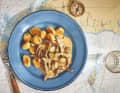 Geschnetzeltes zu Kräutergnocchi
