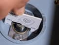 ... insert the underwater unit into the tunnel from the outside and screw it dry to the flange. Use a gauge to check whether the installation depth of the coupling is correct.