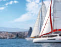 Yachts at the start of the ARC on Gran Canaria.  Every year, various berth or cabin charter yachts also go on the long haul there.