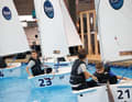 Indoor sailing in the pool is particularly popular with the youngest visitors to the fair.