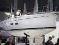 Exhibition yacht at the boot Düsseldorf trade fair. Here you can not only view, but also buy.