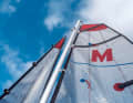 The foil sails are an extra. They are a whole 3.0 square metres and therefore inexpensive.