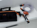 The RCA 20 and its accessories fit into this transport bag