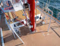 The rig and the fittings are developed in-house, right down to the halyard winches.