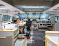 "Magic": The deck saloon of the 44-metre-long Alu-Slup is characterised by large glass surfaces.