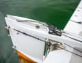 The inclination of the rudder blade is adjustable. This regulates the lift on the elevators.