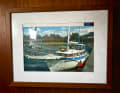 Found object: The framed picture is reminiscent of the good days with the two-master and could serve as a motivational aid for a refit.
