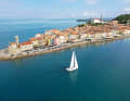 Piran an der Slowenischen Riviera: eines der bekanntesten Touristenzentren des Landes.