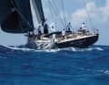 Eigner am Rad: Während der St Barths Bucket 2024 gingen er und seine Frau 95 Prozent der Zeit Ruder. Mit Projektteam an Bord gelang der Gesamtsieg.
