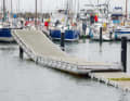 Dans le port de Schilksee, non seulement 48 yachts ont coulé, mais les pontons sont aussi considérablement détruits.