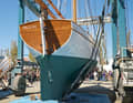 The big moment: The "Tally Ho" shortly before it is launched.