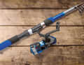 Compact: A telescopic fishing rod can be easily stowed in bags and tackle boxes.
