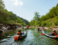 Packrafts can be folded to the size of a rucksack.