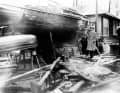 With few berths at the jetty and no premises of its own, the club always had to improvise when transporting and storing the boats. In winter, no corner was left unused.