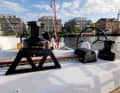 Larger winches for easier operation, the position is adapted to the sheet guide.