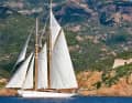 99 | Orion of the Seas | 49.00 m: This classic has had more than ten owners and five names in its more than 100-year history, with "Orion of the Seas" last passing into new hands in 2021. Camper & Nicholsons built the 210-tonne displacement two-masted schooner out of steel, back then as "Sylvana". La Ciotat Shipyards overhauled her from the ground up between 2003 and 2005. The 7.15 metre wide steel hull can accommodate ten guests and seven crew members.