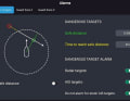 Proximity alarm: Here you can set the distance below which a signal is emitted and the remaining reaction time.