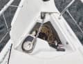 Fenders can also be stored in the spacious anchor locker.