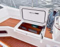 BeneteauOceanis 37.1: Exemplary. The Beneteau has storage compartments in the forecastle boxes.