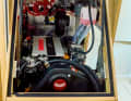 Hanse 360: Small engine compartment, compact installation. However, access is difficult.