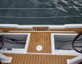 The large storage compartments in the aft peak are easily accessible.