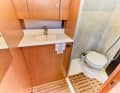 Bavaria C38: Functional practicality determines the fittings in the bathroom.