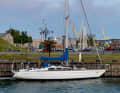 The "Boe" after arriving in Klaipeda harbour.