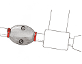 Rattle stop for the anode