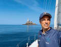 Selfie avec le tristement célèbre Fastnet Rock, à la pointe sud-ouest de l'Irlande.