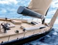 The largest yacht in the four-model Maxi line can be sailed comfortably even with a small crew thanks to its self-tacking jib and captive winches for mainsail and headsail sheets.
