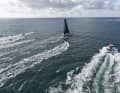 A fast-paced race: Thomas Coville's "Sodebo Ultim 3" starts the new Arkea Ultim Challenge here