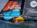 Boris Herrmann parte con la nuova vela "Malizia - Seaexplorer" nella Transat CIC