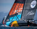 In der vergangenen Woche trainierte Boris Herrmann mit dem Pôle Course au Large in Frankreich
