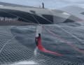 The broken foil of Anthony Marchand: According to the sailors, it is usually unclear what they were hit by. However, researchers assume that whales are involved in 99 per cent of cases