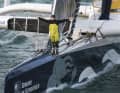 Sieger Charles Caudrelier auf seiner "Maxi Edmond de Rothschild"