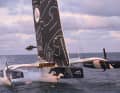 "Maxi Edmond de Rothschild" hat die 1. Arkea Ultim Challenge am 27. Februar 2024 gewonnen