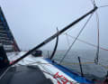 Here Richomme's "Paprec Arkéa" was still heading for the finish line