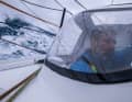 "Mālama"-Navigator Simon "Sifi" Fisher beim Ausblick