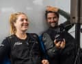 Unterhaltsam im Doppelpass mit Team Malizias Skipper Boris Herrmann: Rosalin Kuiper glänzte nicht nur als wagemutige Seglerin, sondern auch als Protagonistin und Kommentatorin des Rennens um die Welt