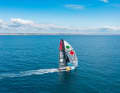 A panoramic shot of "Malizia - Seaexplorer" in the final spurt of the circumnavigation