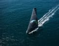 Drone shot of the leading Swiss team Holcim - PRB on stage seven